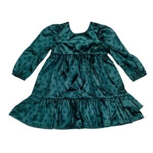 Isobella & Chloe 4T Sage Charmeuse Dress